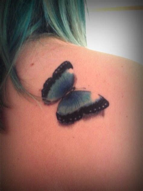 My Blue Morpho Butterfly tattoo!!! Its on my right shoulder!! | Blue ...