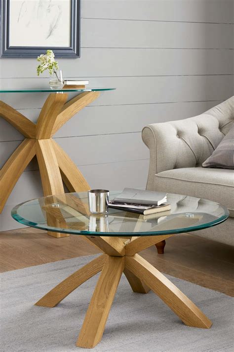 Modern Glass Coffee Table Round : Shop Modern Chrome and Glass Round ...