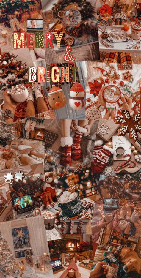 20+ Christmas Collage Aesthetic Ideas : Orange Christmas Collage for iPhone & Phone 1 - Fab Mood ...