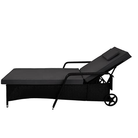 Poly Rattan Sun Lounger Day Bed Garden Furniture Patio Outdoor Reclining Chair | eBay