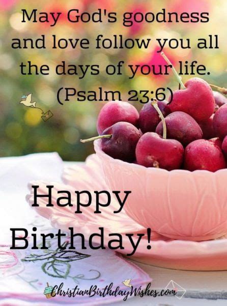 Bday Bible Blessing - Psalm 23:6