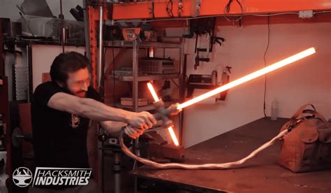 VIDEO: Hacksmith Industries Built a REAL Lightsaber - Inside the Magic