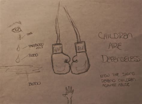 Digital Art & Design: Child Abuse Awareness Poster Sketches