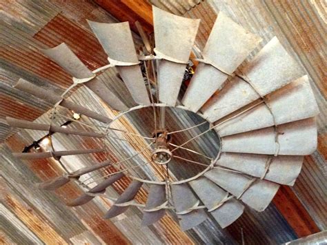 Now that's a ceiling fan! Old windmill recycled as working ceiling fan ...