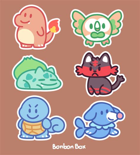 Pokemon Stickers by BonbonBox on DeviantArt