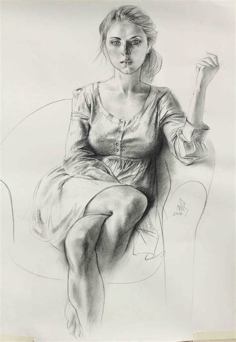 Artist Natasha Dikunova-Zipalova | Life drawing, Figure drawing, Pencil portrait drawing