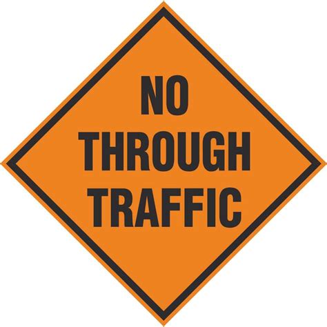 No Through Traffic Signs | Roadworks Safety Signs Ireland | PD Signs