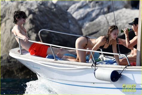 Timothee Chalamet & Lily-Rose Depp Flaunt PDA, Share Steamy Kiss in Capri!: Photo 4349234 ...