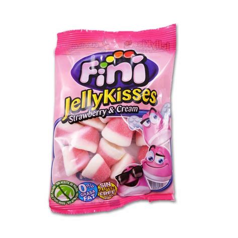 Fini Jelly Kisses Strawberry & Cream - 100g - Cestaclick.es