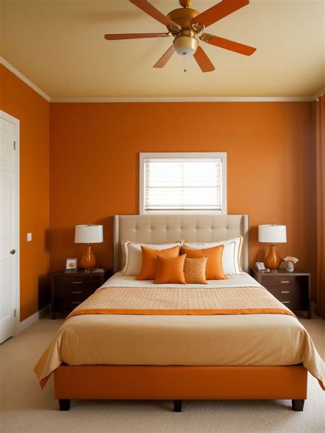 Vibrant & Refreshing: Unleash the Orange Aesthetic in Your Bedroom in ...
