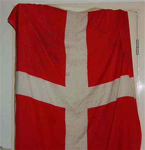 Huge Vintage Denmark Flag WW1 WW2 5 x 3ft Danish Retro Antique ...