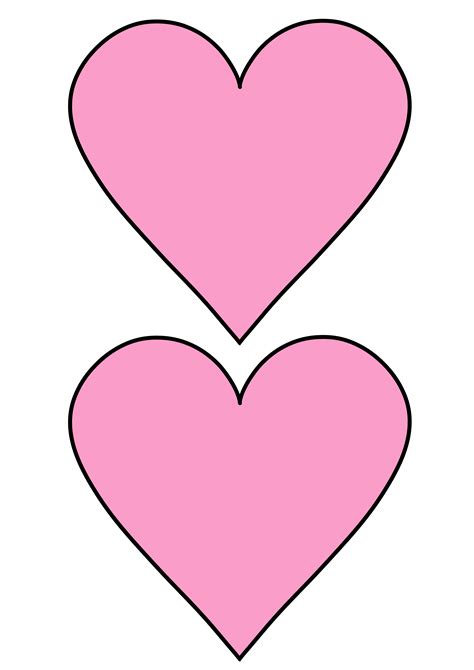 12 free printable heart template cut outs laptrinhx news - large heart template printable free ...