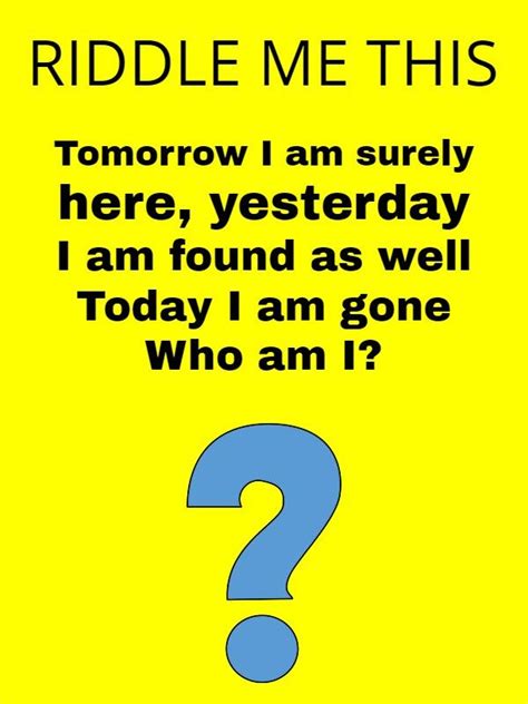 Riddle of the day. Can you solve this? | Riddle of the day, Tricky ...