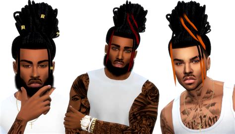 Formidable Sims 4 Black Guy Hairstyles For Voluminous Straight Hair Men ...