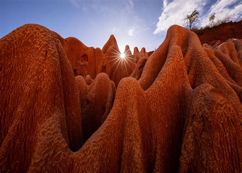 Astral Projection - Amazing layers of red tsingy formations - Tsingy Rouge, Diana, Madagascar