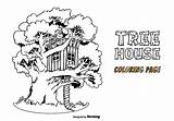 Free Tree House Vector Coloring Page 135531 Art At Vecteezy sketch template