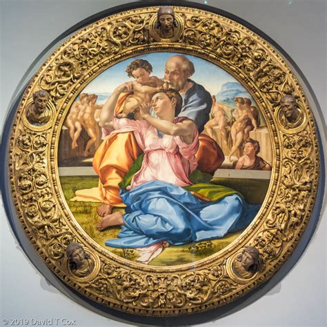 Michelangelo, Holy Family "Doni Tondo", ca 1505-07, Uffizi Museu - Dave's Travelogues