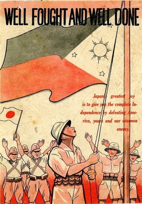 "Well Fought and Well Done", an Imperial Japanese propaganda poster from WWII trying to portray ...