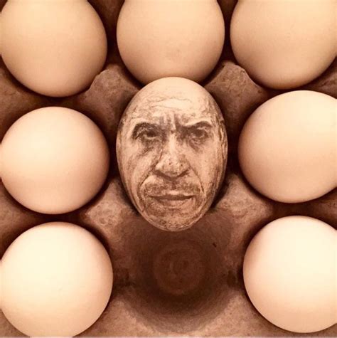 I drew Vin Diesel on an egg for your entertainment. (Pencil) : r/pics