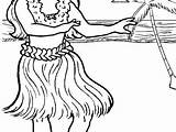 Hula Girl Coloring Page At GetDrawings  Free Download sketch template