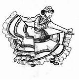 Flamenco Dancer Coloring Page At GetColoringscom  Free Printable sketch template
