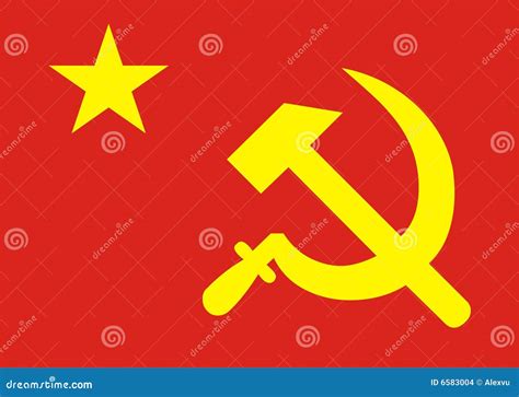 Flag Soviet union stock illustration. Illustration of symbol - 6583004