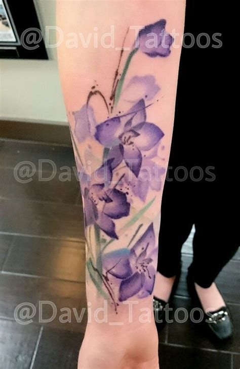 Tattoo Alchemy - Montclair, CA | Violet flower tattoos, Delphinium ...