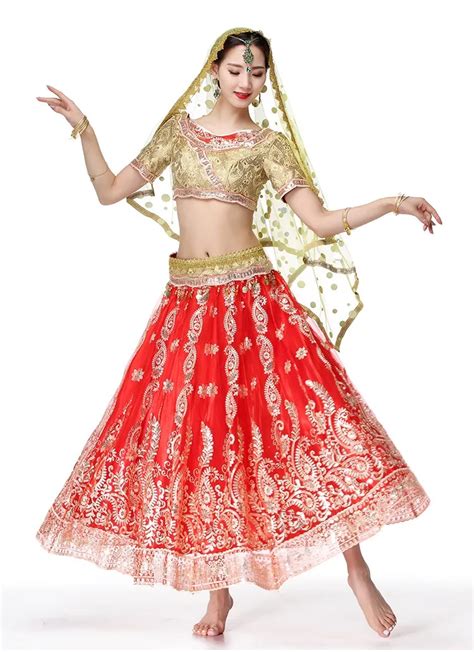 2018 New Indian Bollywood Dance Costumes For Performance - Buy Indian ...