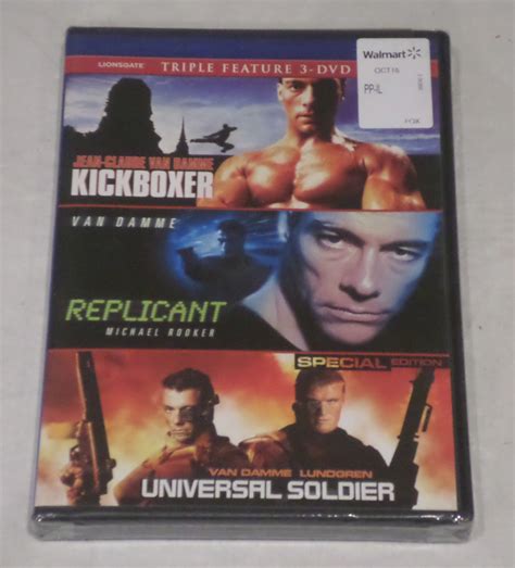 VAN DAMME TRIPLE FEATURE: KICKBOXER / REPLICANT / UNIVERSAL SOLDIER 3-DVD SET NEW | MDG Sales ...