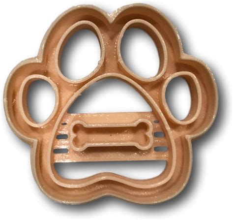 Amazon.com: Dog Paw with Dog Bone Imprint Cookie Cutter: Home & Kitchen