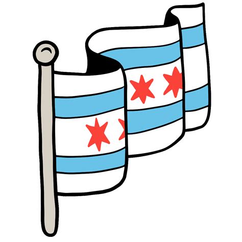 Chicago Flag Sticker by Lollapalooza for iOS & Android | GIPHY