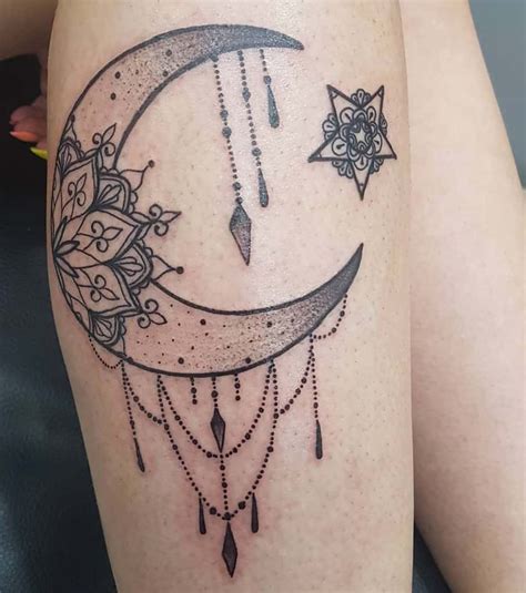 Shining Bright: Cool Moon and Stars Tattoo Ideas