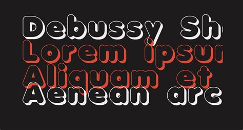 Debussy Shadow free Font - What Font Is