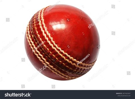 Red Cricket Ball Close Picture White Stock Photo 1827423347 | Shutterstock