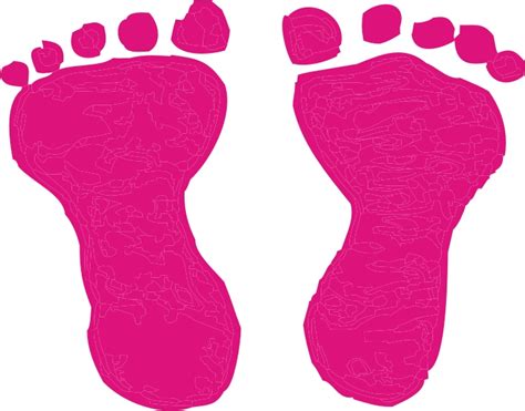 Pink Baby Feet Clip Art N18 free image download