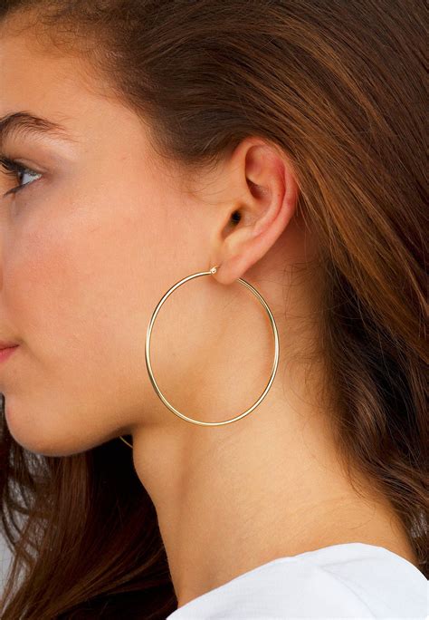 Gold Hoops Earrings Big Hoops Earrings 14K Gold Hoops - Etsy