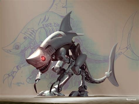 Mecha-Shark [from /r/ImaginaryMonsters] : ImaginaryTechnology