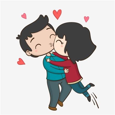 Couple Kiss Clipart PNG Images, Lovely Couple Couple Kissing Cute Kissing Kissing Couple, Lovely ...