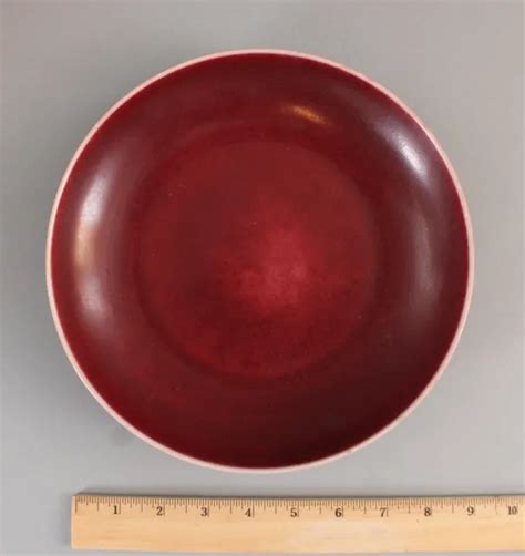 SMALL 15THC ANTIQUE Chinese Ming Dynasty XuanDe Mark Red Glaze Porcelain Plate £2,668.30 ...