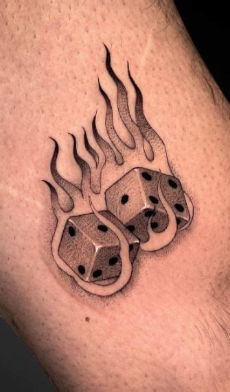 Traditional Tattoo Dice, Traditional Tattoo Black And White, Tattoo Designs And Meanings ...