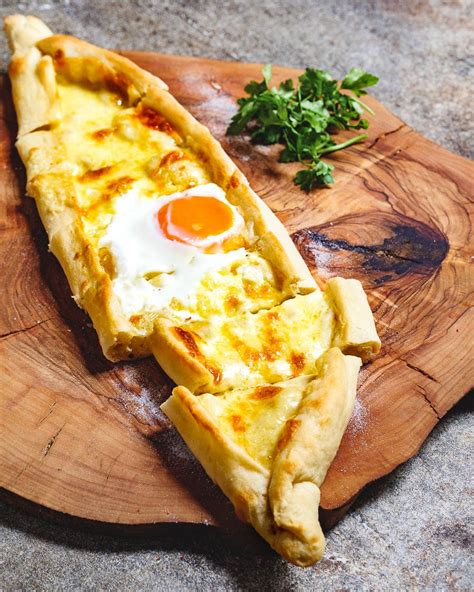 Turkish cheese pide with egg (Peynirli yumurtalı pide) | Recipe | A ...