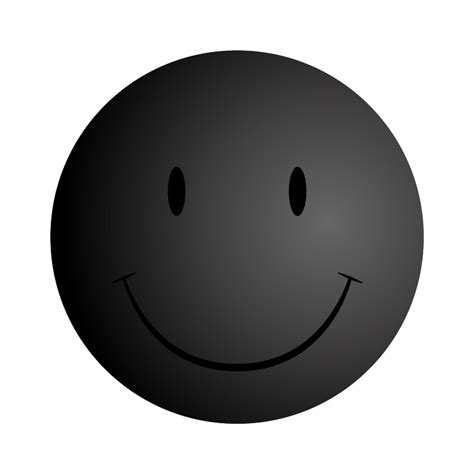 face black happy emoji - Clip Art Library