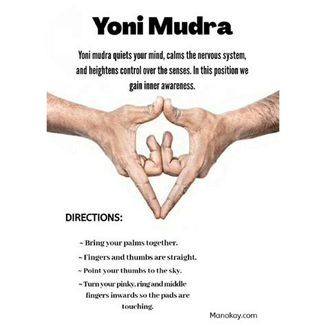 The word, “Yoni”, means womb, while “mudra” refers to a hand posture.It is said that this yoga ...