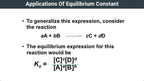 Applications Of Equilibrium Constant | Equilbrium Temperature