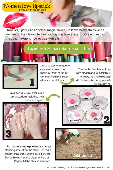 Lipstick stain removal - tips and tricks