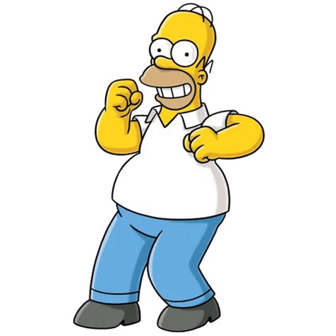 Homer Simpson Happy Dancing - Sticker Mania