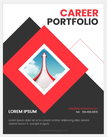 Graphic Design Portfolio Cover Page Examples