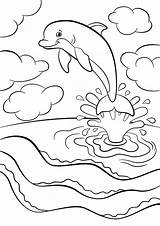 Free DOLPHIN Coloring Pages For Download Printable PDF sketch template