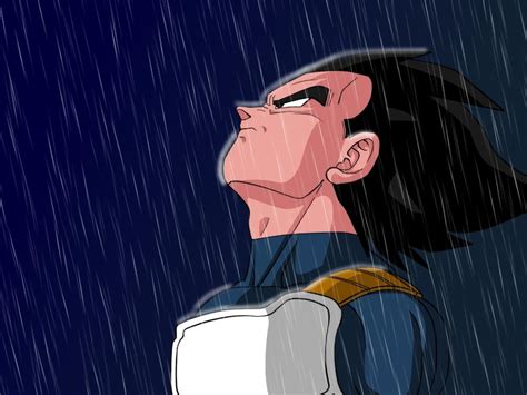 Vegeta In The Rain by Boutassai on DeviantArt