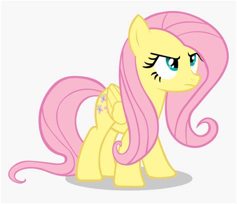 Fluttershy Free Png Image - Mlp Fim Fluttershy Angry, Transparent Png - kindpng